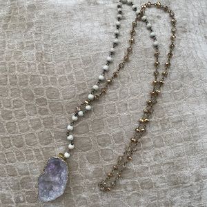 Geo stone necklace